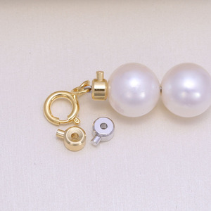 DIY珍珠配件925纯银项链手链 收尾扣 定位扣卡扣连接扣夹扣配饰品