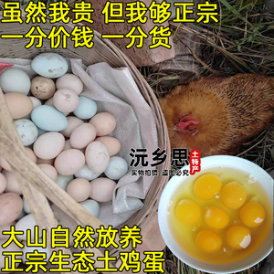 湘西农家土鸡蛋沅陵乡里笨鸡蛋吃五谷虫草月子宝宝辅食柴鸡蛋30枚