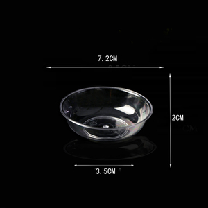 包邮一次性航空餐具调味碟水晶碗调料碗透明酱油味碟试吃碟料碟