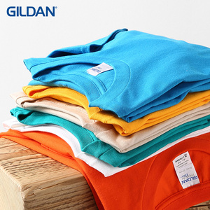 GILDAN吉尔丹T恤63000男女短袖外贸杰丹薄款透气全棉夏空白体恤