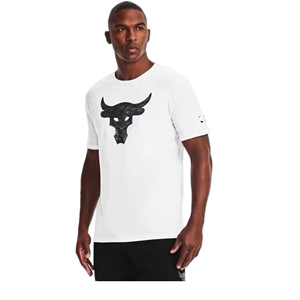 夏季巨石强森男子跑步健身运动短袖速干透气排汗时尚牛头上衣T恤