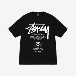 WCIB现货STUSSY WORLD TOUR TEE经典世界城市巡游短袖T恤3903860