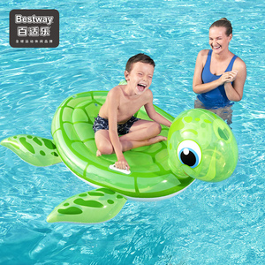 Bestway儿童水上坐骑火烈鸟游泳圈成人玩具网红浮排泳池充气浮床