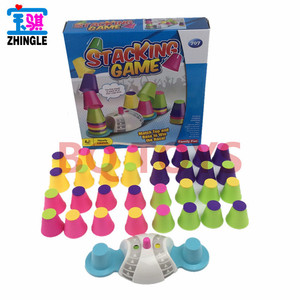 学校教具益智桌面游戏32个彩色杯子训练眼力脑力儿童竞速叠杯玩具