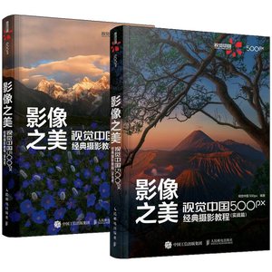 2册 影像之美 视觉中国 500px经典摄影教程 基础篇+实战篇 入门书籍单反摄影技法构图用光色彩理论实拍技巧摄影笔记基础教程书印象