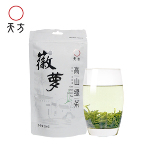 2024春茶天方茶叶100g高山绿茶雨前一级浓香型安徽绿茶袋装口粮茶