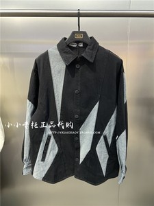 2022春新款男女拼接格子宽松衬衫外套 INXX专柜正品 TFC1147145