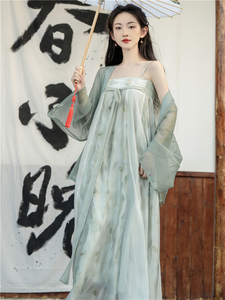 新中式女国风装2024春款改良汉服日常可穿上班穿汉元素禅意连衣裙