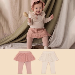 韩国进口1-2岁女宝宝裙裤春季女婴儿打底裤裙假两件洋气公主可爱