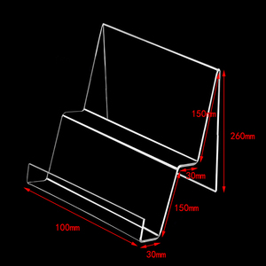 亚克力钱包架 透明展示架化妆品架 面膜手机展示架梯形支架 展架