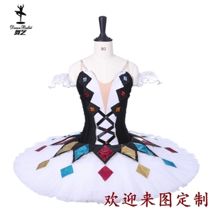 新款芭蕾TUTU定制百万小丑舞台表演比赛纱裙进口沙盘舞蹈