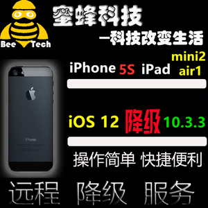 苹果iPhone5s/iPad mini2/air1 iOS12远程降级10.3.3系统