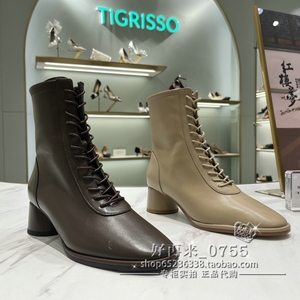 现货专柜直发正品Tigrisso蹀愫2023冬款时尚马丁靴女靴TA43704-13