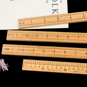 竹尺子1米直尺裁缝量衣尺教学尺英寸一米量布料服装市尺测绘钢尺