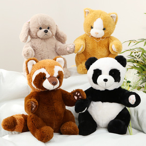唯咔贝贝 浣熊公仔小熊猫玩偶可爱猫咪床上睡觉抱枕小狗毛绒玩具