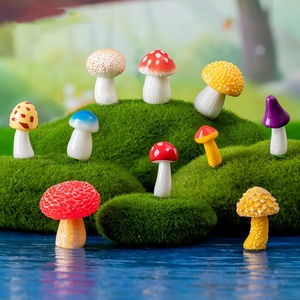 苔藓微景观仿真毒蘑菇丛林小蘑菇盆景DIY造景装饰品配件小摆件
