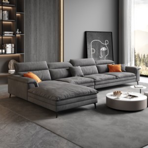 意式极简家用客厅科技绒布艺沙发小户型现代简约乳胶直排贵妃组合