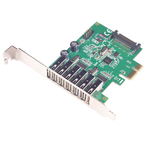 正品魔羯MOGE MC2031半高PCI-E转USB2.0扩展卡PCI-E转6口USB2.0卡
