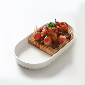 陶瓷创意点心盘子家用餐盘下午茶餐具商用面包蛋糕寿司盘日式木盘