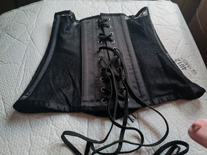 钢骨corset透气纱薄款黑蕾丝腰封包胯束腰马甲收腰收腹夏季女
