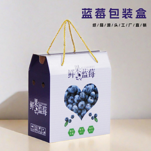通用蓝莓礼盒包装盒1-2斤装空盒子高档品水果怡颗莓包装纸箱批发