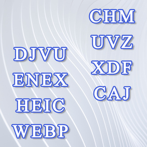 chm uvz xdf caj转 PDF 格式转换 djvu enex heic webp人工代转