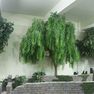 假树仿真室内造型树装饰假树柳树枝橱窗道具绿造景落地垂柳柳条
