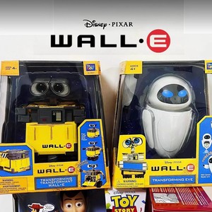 正版迪士尼 机器人总动员WALL-E瓦力EVE伊娃变形模型摆件玩具手办