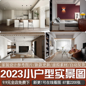 2023住宅小户型实景套图一居室二居室室内装修实景图参考图片资料