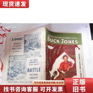 老版 英文原版黑白连环画：buck jones… L1 请看图 不详