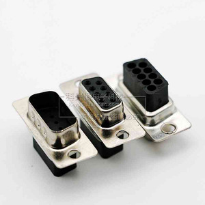DB9芯 针/孔 公头/母头 串口 免焊接头/插针式 RS232端子 打端子