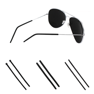 林德伯格手工眼镜柔软防滑硅胶脚套太阳眼镜圆针金属腿套眼镜配件