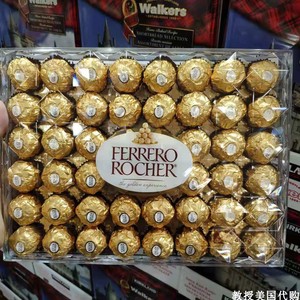 美国代购 Ferrero Rocher 费列罗榛果威化巧克力 600g 48粒 现货