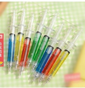 韩国创意文具注射器笔 针筒圆珠笔 整人玩具学生小礼品批发
