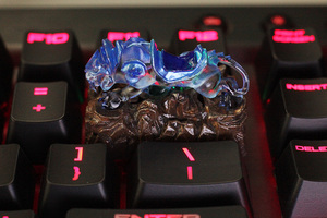 魔兽怀旧幽灵虎退格键帽机械键盘树脂立体透光个性游戏周手工礼品