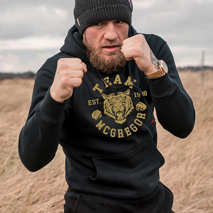 UFC康纳麦格雷戈嘴炮同款加绒连帽卫衣男搏击格斗训练衣服MMA外套