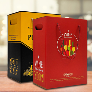 樱秦 红酒包装盒冰酒纸盒6支六瓶装干白红葡萄酒手提礼品盒可定制