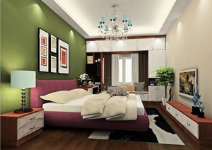 K 小户型 卧室 睡房 装修效果图 室内 装修 家装 小平米面积 设计