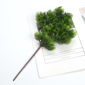 仿真植物绿植造景装饰迎客松盆栽盆景制作配材叶子单支松树枝松针