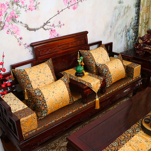 定做红木沙发坐垫实木家具罗汉床垫子中式防滑高密度海绵乳胶棕垫