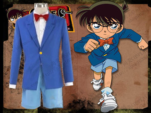 名侦探 柯南衣服 基德蓝色制服 动漫cosplay服装男 儿童包邮