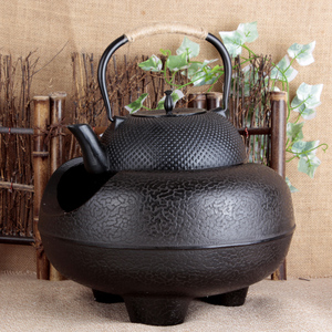 大伍德炉大号碳炉铸铁炉日本铁壶专用煮茶器生铁炉茶炉木炭酒精炉