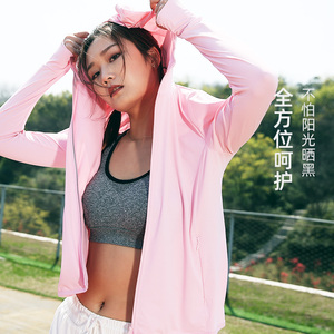 lonsdale龙狮戴尔UPF50+防紫外线皮肤衣夏季女士户外运动防晒衣服
