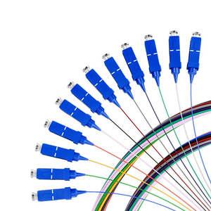 电信级SCLCFC束状尾纤单模多模万兆12芯束状尾纤SCLCFC尾纤方头