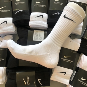 Nike耐克袜子男中筒夏季薄款短袜长筒女透气棉毛巾底运动袜篮球袜