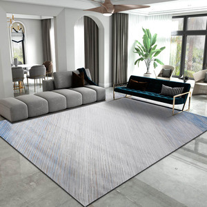 地毯客厅蓝色系2022新款 卧室床边毯高级感家用主卧房间满铺 定制