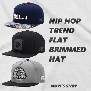 嘻哈腰果花纹棒球帽hiphop刺绣嘻哈帽遮阳帽太阳帽西海岸可调帽子