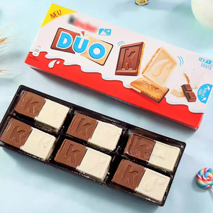 德国进口Kinder健达DUO牛奶巧克力饼干双重进口松脆网红儿童零食