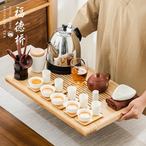 乌龙茶青茶艺师教学考试培训表演紫砂壶闻香杯茶盘杯托茶具套装