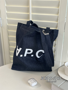 *现货* A.P.C. Laure Tote APC 牛仔帆布购物袋 托特包